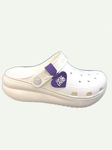 Сабо женские Lucky Land 4753 W-MED-EVA белый с белой стелькой