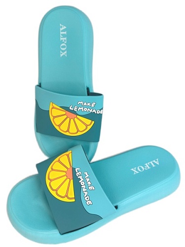 Шлёпанцы женские Alfox 5519 A бирюзовый