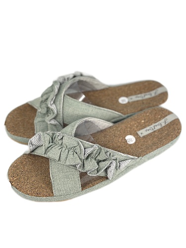 Тапочки женские Lucky Land 3411 W-AO-S зелёный