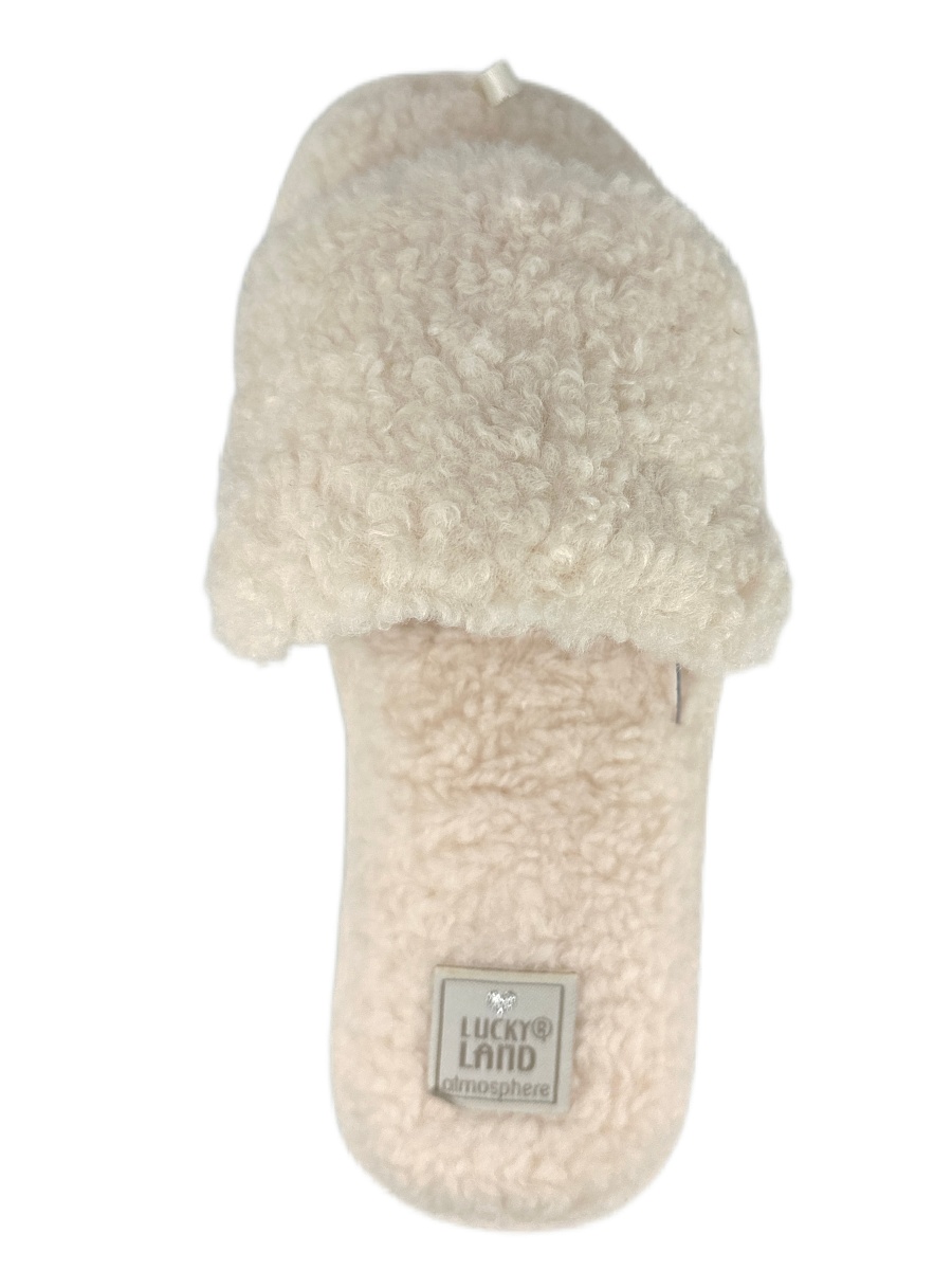 Тапочки женские Lucky Land 4784 W-CH-O молочный