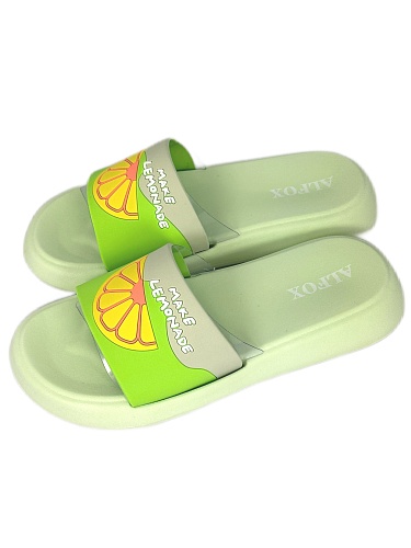Шлёпанцы женские Alfox 5519 A зелёный
