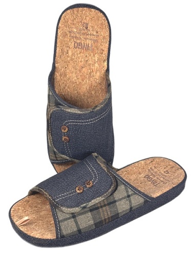 Тапочки мужские Tingo 30183 ДМ коричневый