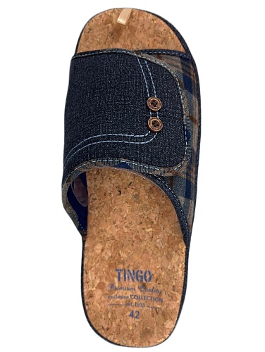 Тапочки мужские Tingo 30183 ДМ синий