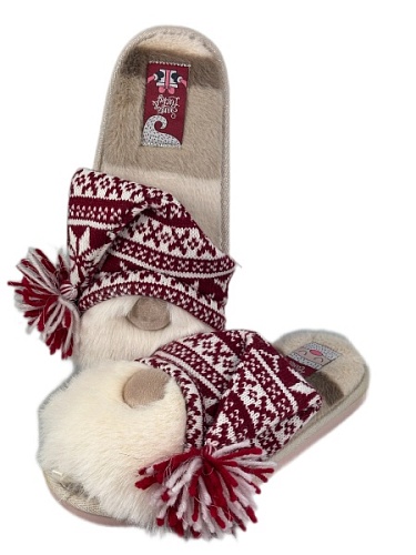 Тапочки женские Lucky Land 4323 W-CH-O красный